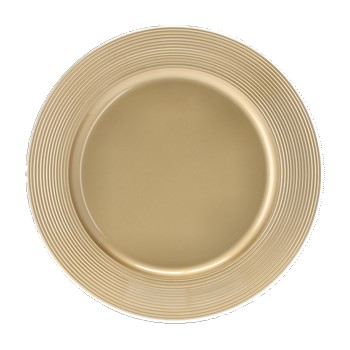 CHARGER PLATE GOLD RIDGED DESIGN CHOMIK