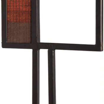 15.75"H SQUARE BLACK METAL ACCENT PIECE