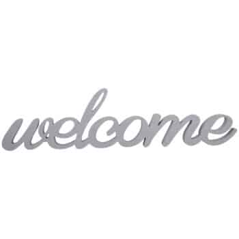 30"L GREY WELCOME SIGN