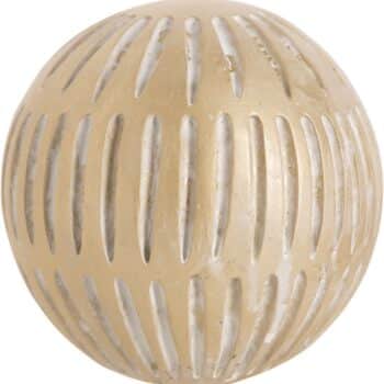 4" GOLD STRIPE RESIN ORB