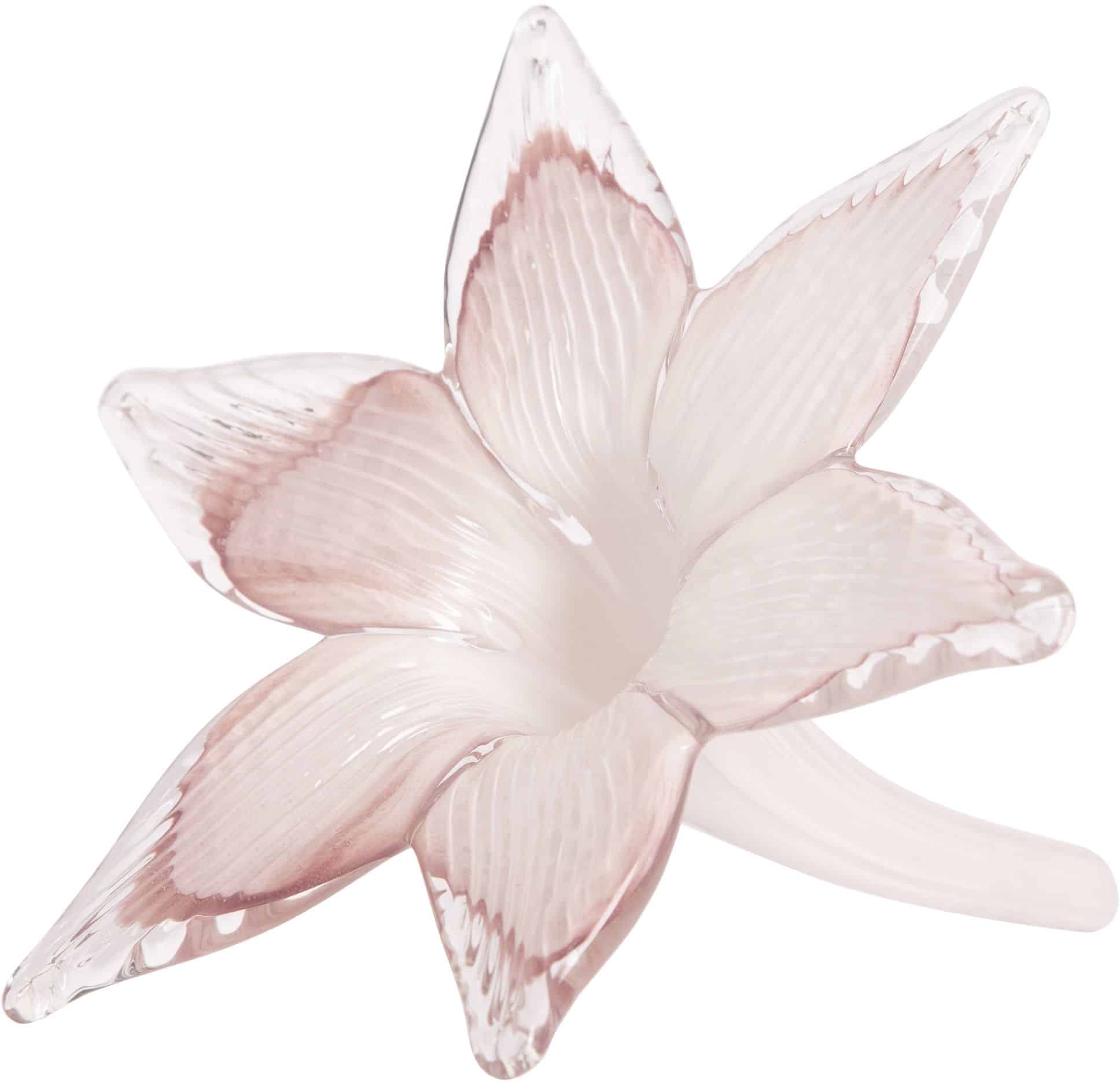 6.7"X5.9" BLUSH MULTI COLOUR GLASS FLOWER