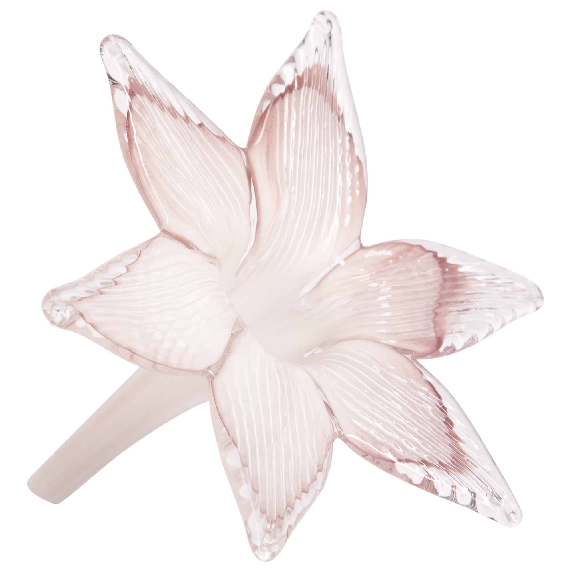 6.7"X5.9" BLUSH MULTI COLOUR GLASS FLOWER - Image 2