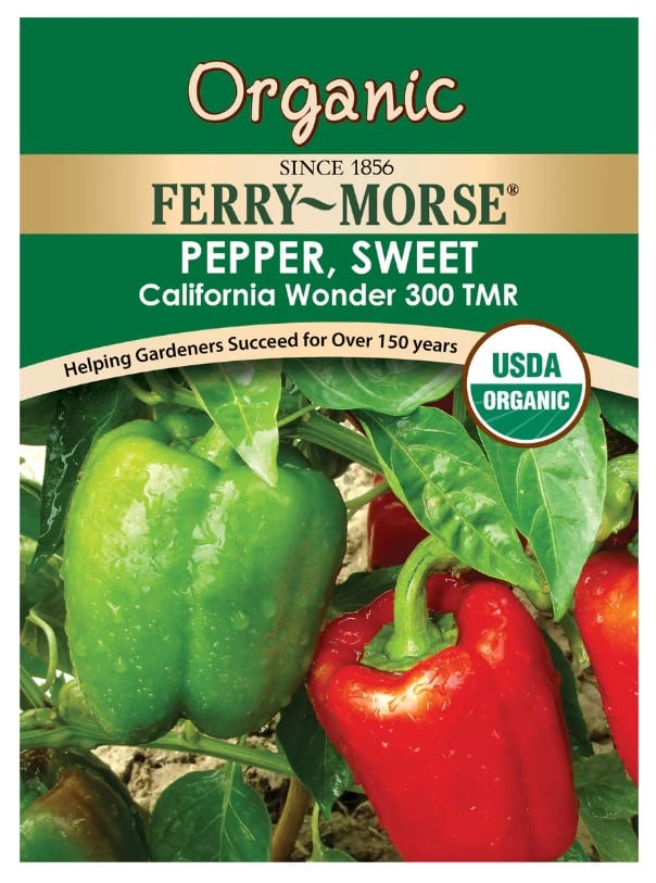 ORGANIC CALIFORNIA WONDER BELL PEPPER 120 SEEDS - Image 2