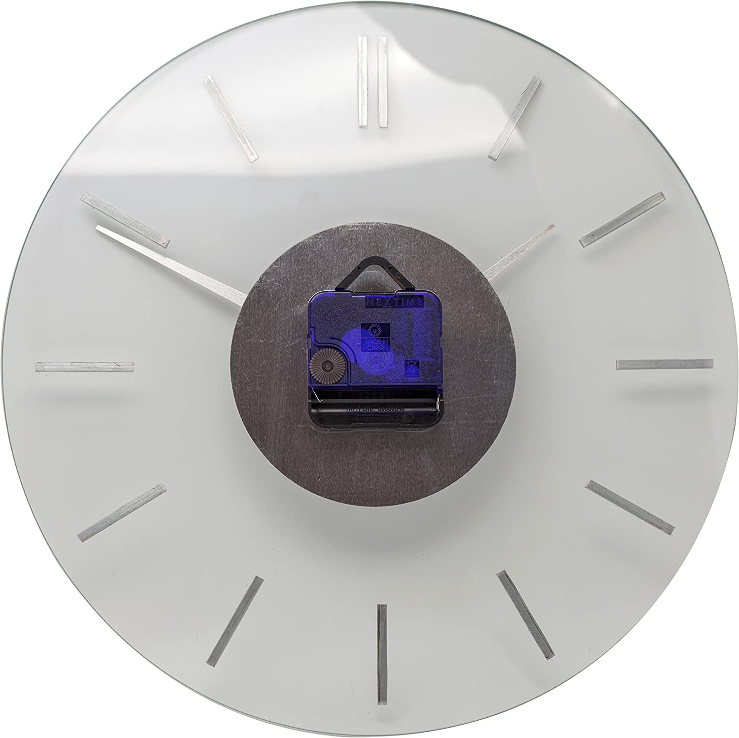 STRIPE GLASS WALL CLOCK NEXTIME - Image 2