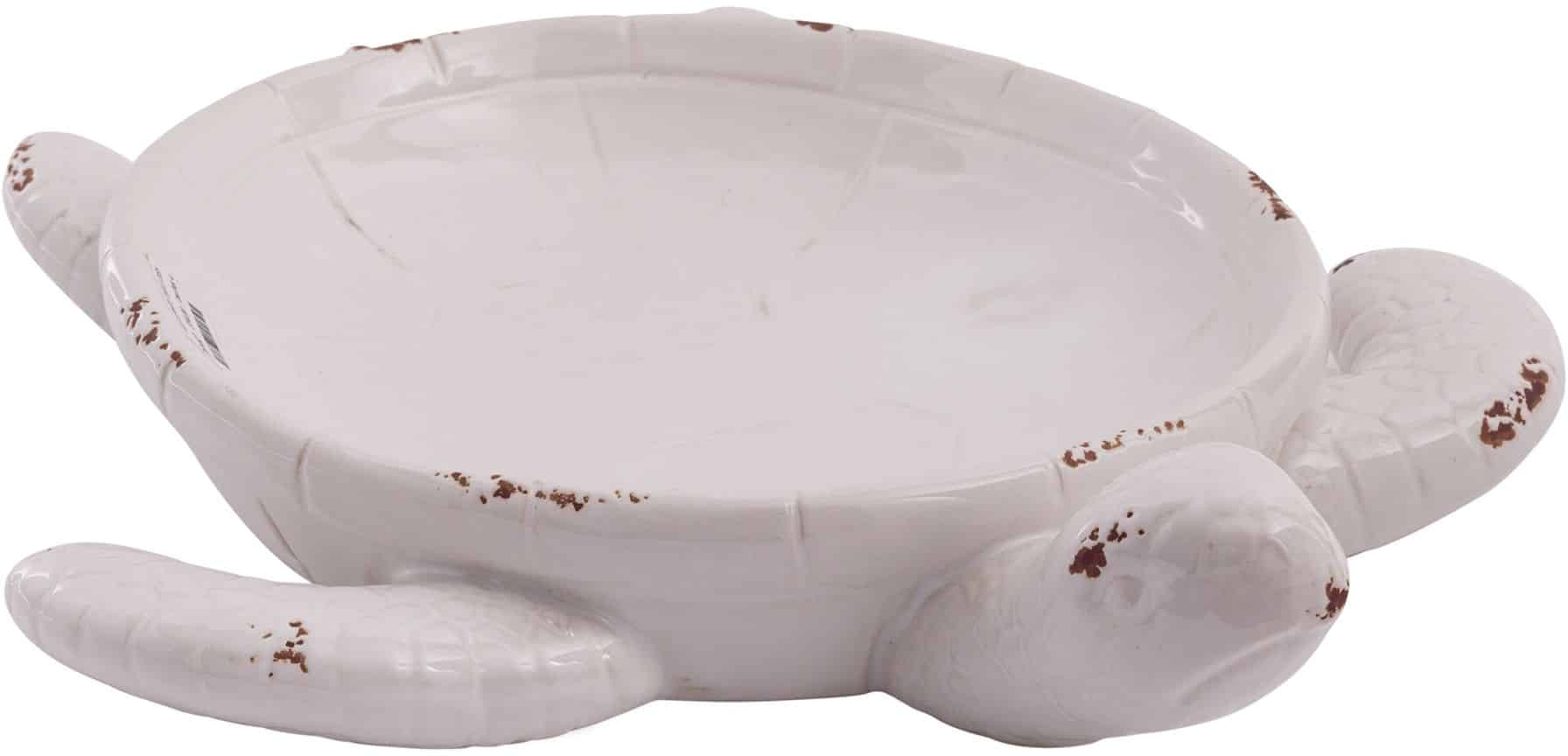 14x3.5" IVY TURTLE CERAMIC DISH - Image 2