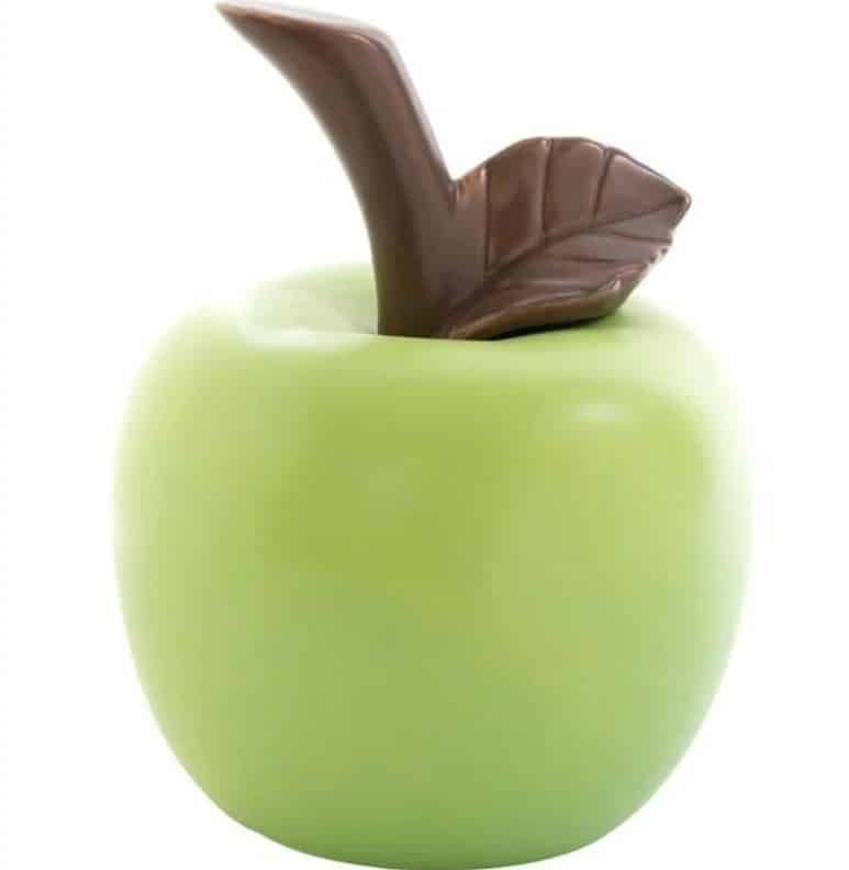 7.2"H CERAMIC MATTE GREEN APPLE