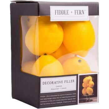 7PC F&F  This pack of ARTIFICIAL LEMON BOWL FILLER