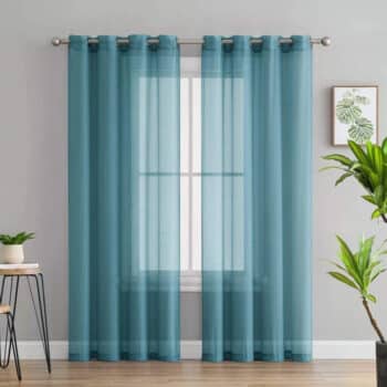 CURTAIN HARPER AQUA 84" GROM