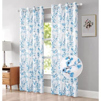 CURTAIN WHITNEY BLUE 84" GROMMET