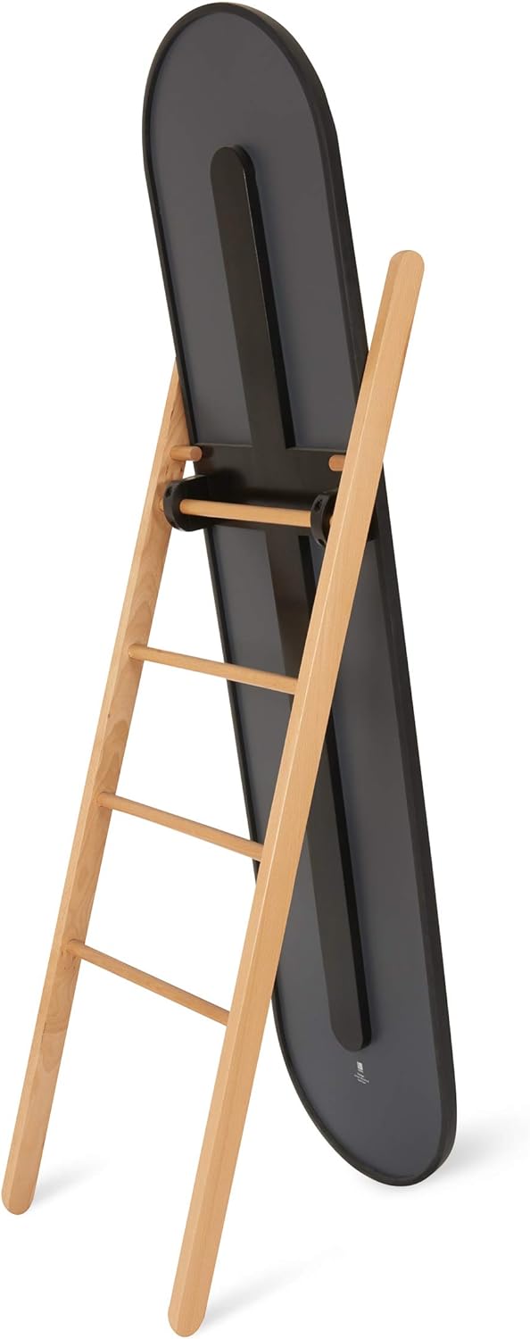 UMBRA HUB FLOOR LENGTH MIRROR - Black - Image 3